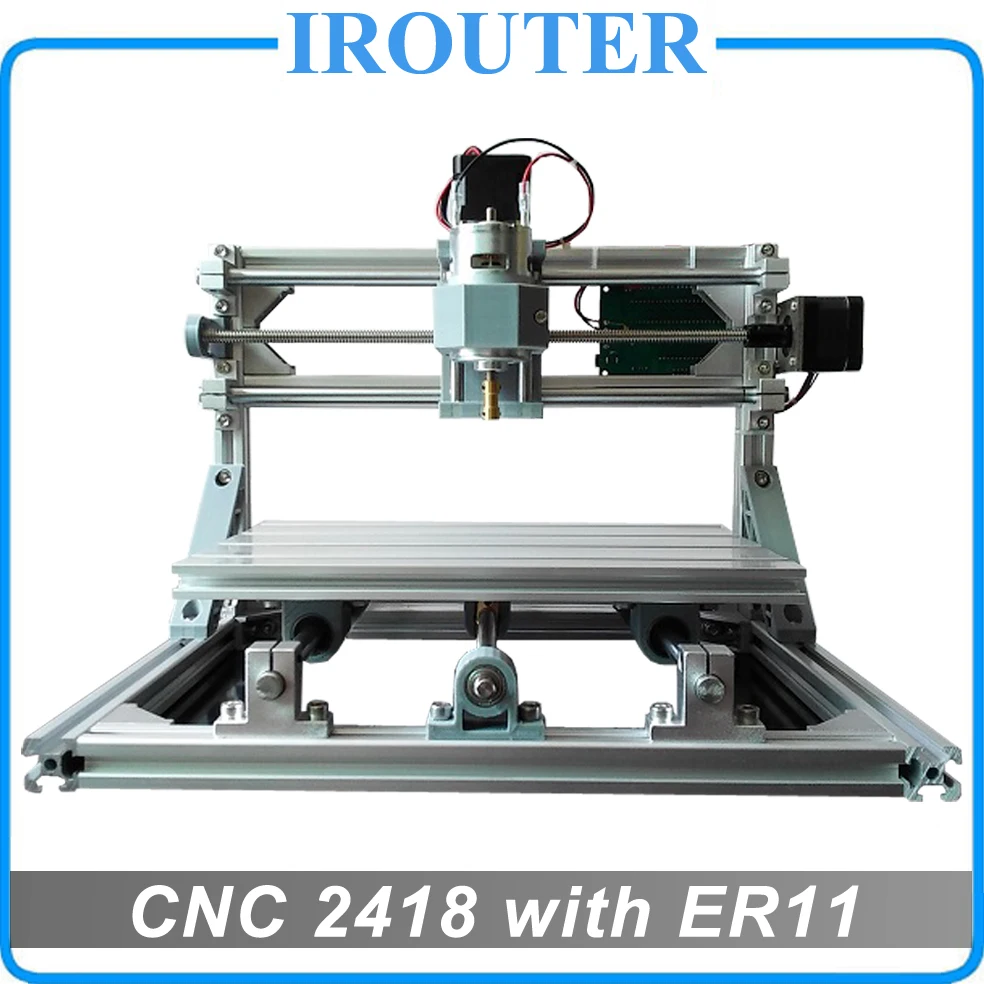 CNC 2418 with ER11 (laser options),mini cnc engraving machine,Pcb Milling Machine,Wood Carving machine,cnc router,cnc2418 GRBL