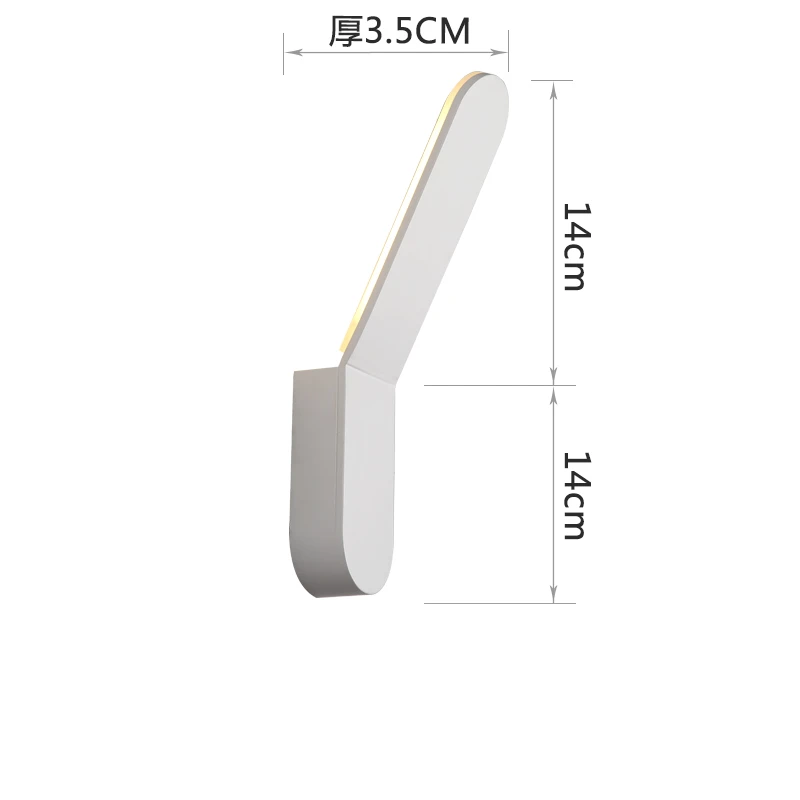 Современный светодиодный настенный светильник в скандинавском стиле для гостиной, Светильники для спальни, водонепроницаемые наружные настенные светильники, лестницы, настенные бра, освещение для прохода - Цвет абажура: A style white