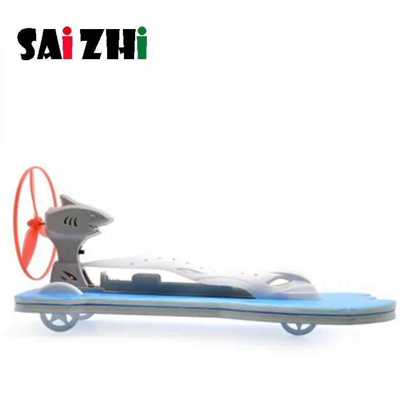 

Saizhi Model Toy Diy Aerodynamic speedboat Developing Intellectual STEM Motor Toy Science Electric Toy Birthday Gift SZ3273