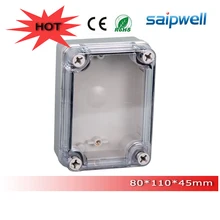 Free Shipping ABS indoor/out door Light Insulation Corrosion proof Clear Cover Waterproof Electrical Distribution Box