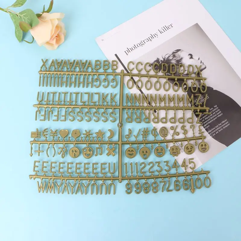 

Bronze Characters For Felt Letter Board 340 Piece Multicolor Numbers For Changeable Letter Board