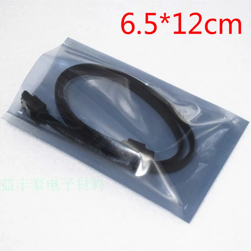 6.5*12cm Open Top Anti Static Shielding Plastic Packaging Storage Bags ESD Anti-Static Pack Bag Antistatic Package | Дом и сад