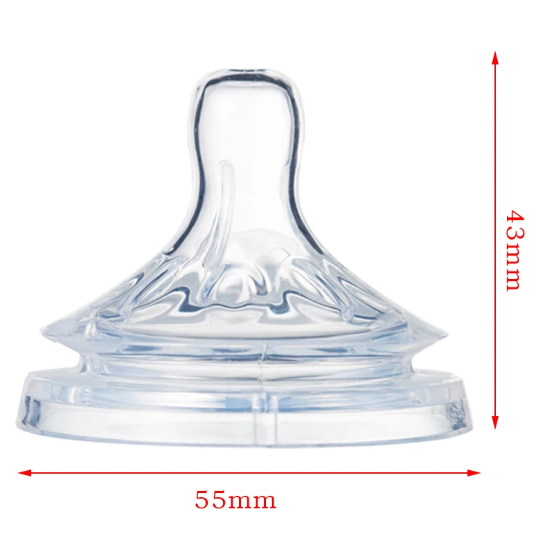 Soft Teat for Natural Wide Neck Silicon Nipple Anti Colic Pacifier