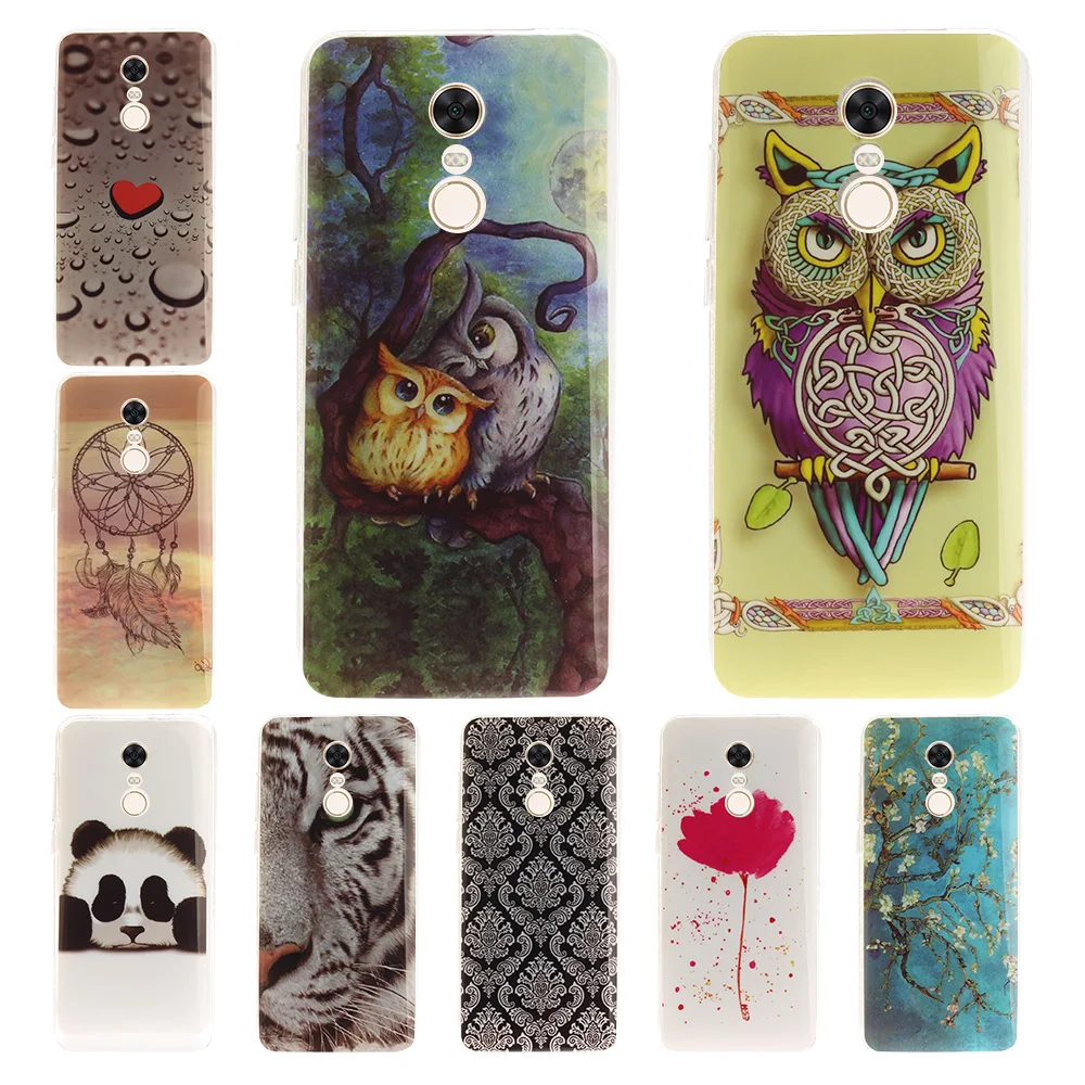Luxmo Xiaomi Redmi 5 Plus Case, For Note 5a 4x 4 Redmi 5 Plus 5a 5 Global Cover Soft Silicone 4x 4a TPU Printed Phone Cover 360   (8)