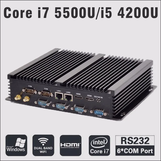 hystou mini itx pc barebone core i7 4500u compact pc rs232 mini