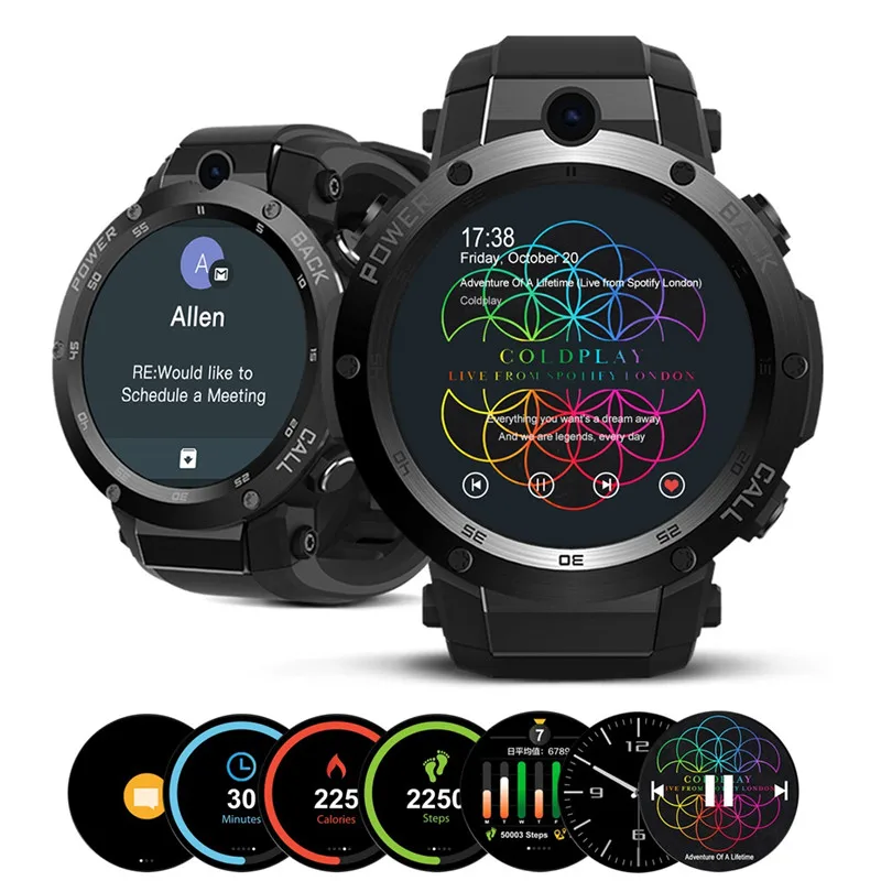 

Zeblaze Thor 1.39inch Super AMOLED MTK6580 1GB+16GB 3G GPS WIFI SIM Camera Heart Rate Monitor Smart Phone Watch for IOS/Android