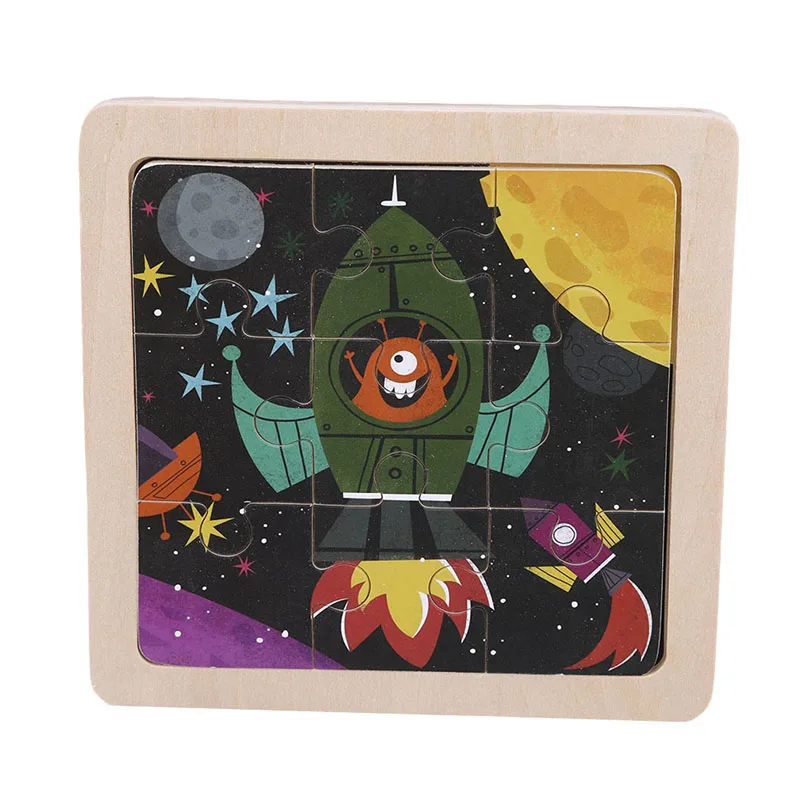 Деревянные игрушки для детей Tangram/паззл мульти-стиль головоломка Монтессори развивающие игрушки подарок на день рождения