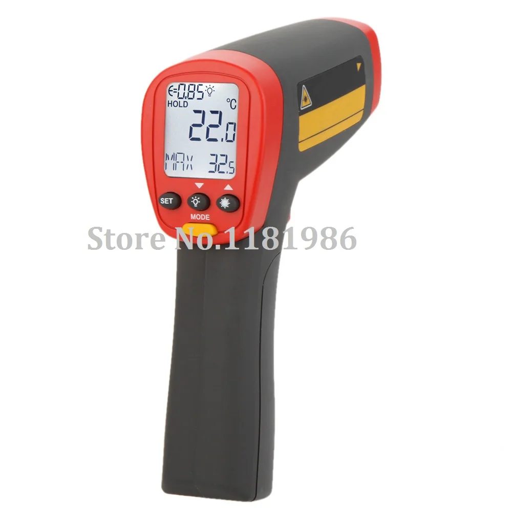 

UNI-T UT301C 12:1 Infrared IR Thermometer Laser Temperature Gun Meter Range -18 to 550 C/0 to 1022 Fahrenheit Tester UT-301C