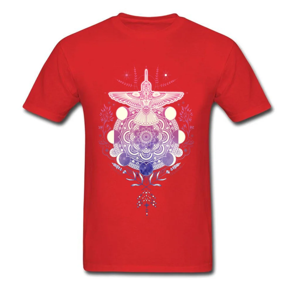 Hummingbird Mandala_red