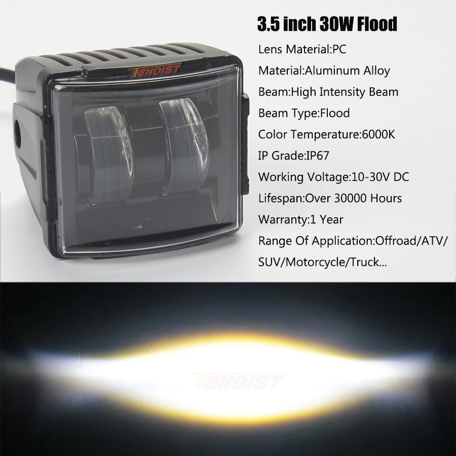 3 5 дюймовый 4D объектив 30 Вт крыша бампера A Pillar Light для Wrangler F150 автомобиля SUV