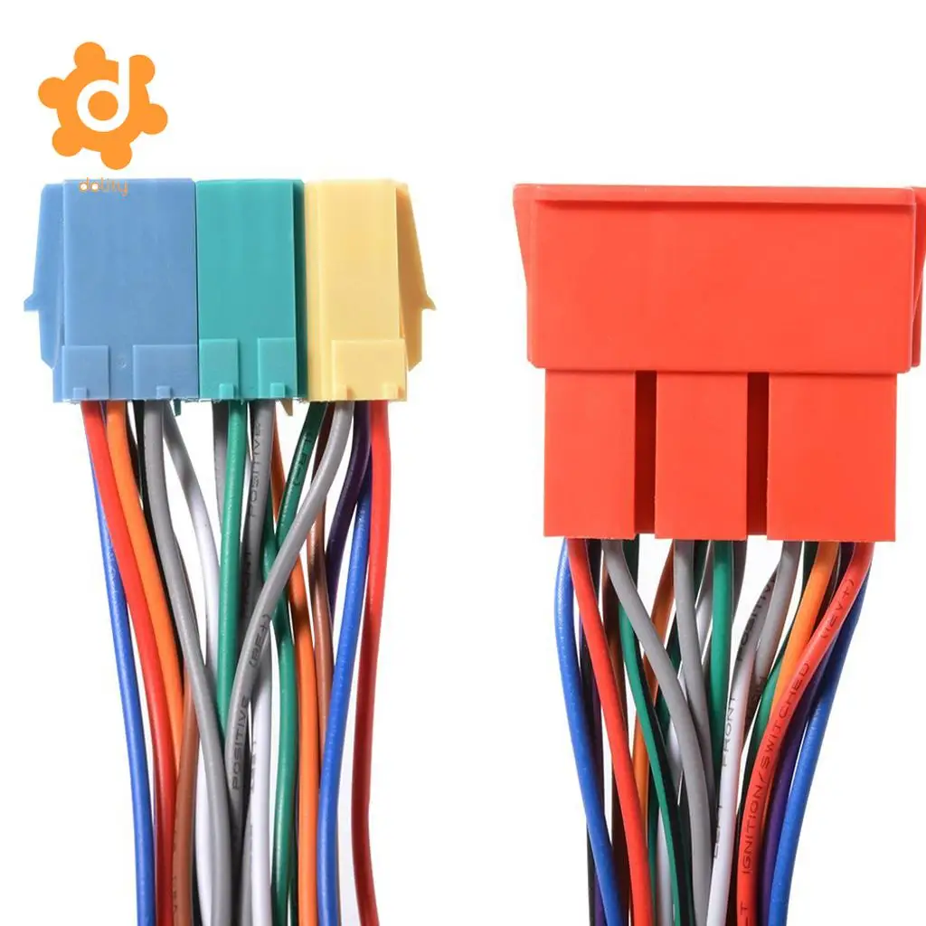 Mini ISO 20Pin Plug Extension CD Harness Cable Adapter for VW Audi A2 A3 A4
