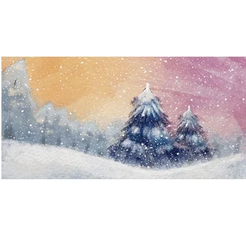 

Christmas Tree Snow Forest Bed Head Sticker Home Decor Living Room Bedroom Wall Decals Mural Poster