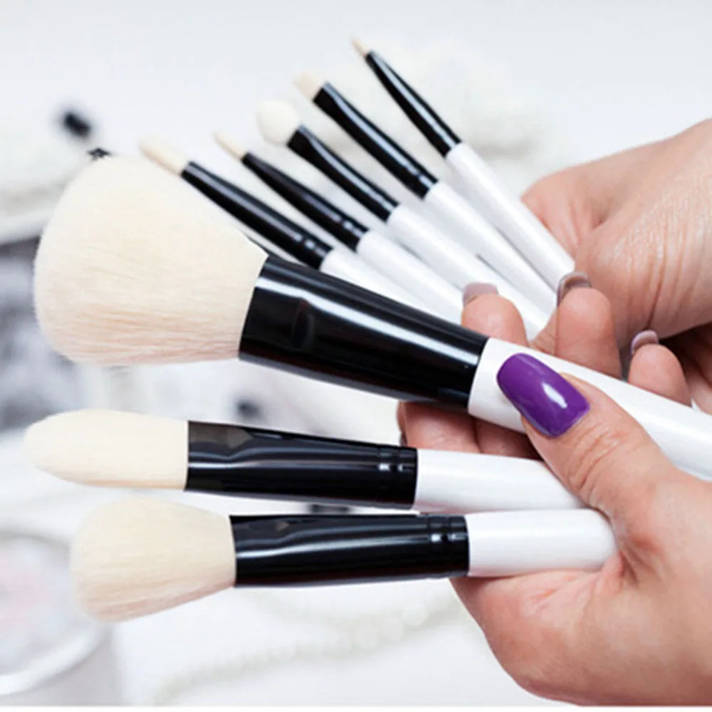 

SALE Soft Makeup Brushes Set 10pcs Powder Foundation Blusher Eyeshadow Eyeliner Eyebrow Lip Gloss Highlight Contour Blending