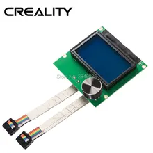 1 Pçs/lote CRIATIVIDADE 3D controlador de Peças de impressora RAMPS 1.4 painel de controle LCD 12864 tela azul + Cabo Para Impressora CR-10S 3D