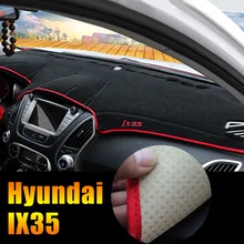 Car dashboard Evitare la luce Strumento di copertura piattaforma scrivania pad Mats Tappeti LHD Per Hyundai IX35 2010-2013 2014 2015 accessori
