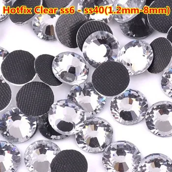 

Free Ship SS10 1440pcs Clear AB Crystal DMC HotFix FlatBack Rhinestones Crystal For Dress Iron on Transfer Garment Glass Stone