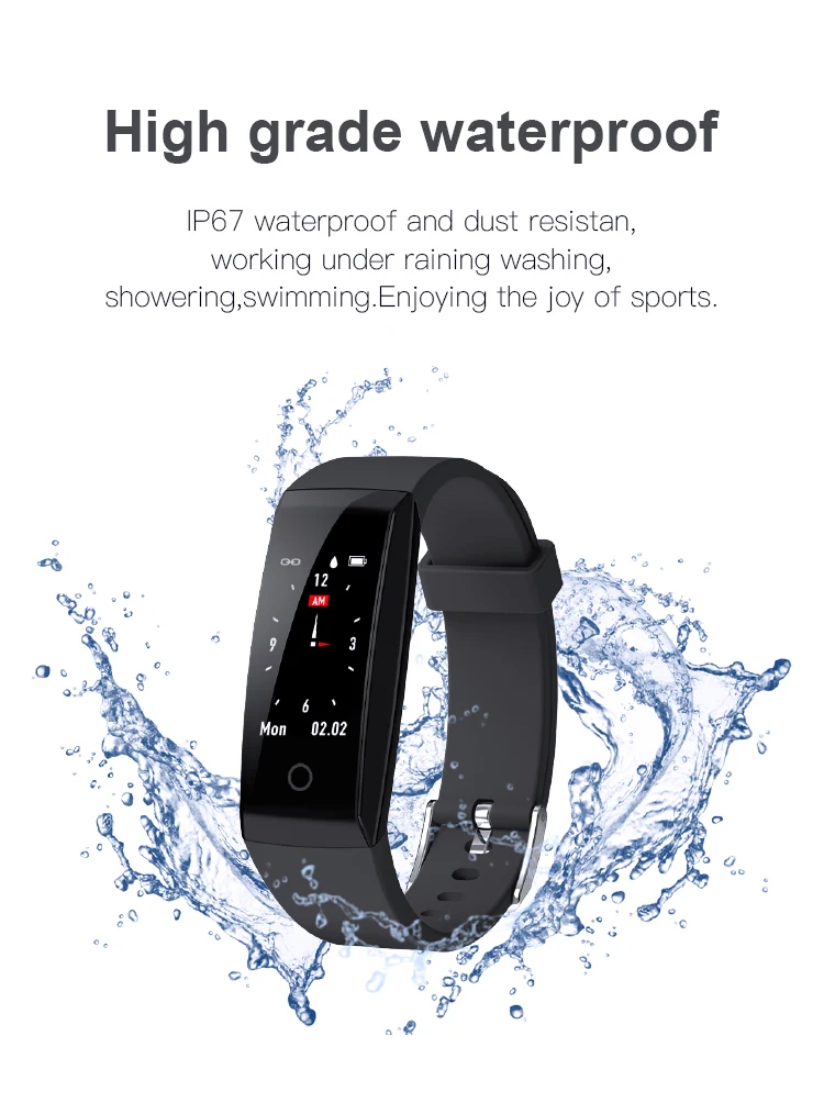 Высокое качество Smart Band IP67 воды Водонепроницаемый Smart Браслет Heart Rate SmartBand Фитнес трекер Смарт Браслет для Bluetooth