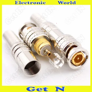 

20pcs-200pcs Canare 75-5 Welding-Free Gilded BNC Connector for HD Digital Cable TV American Type BNC Connetcor