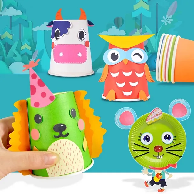 12PC DIY Handmade Color Disposable Paper Cup Children Hand Material Kid Fine Arts Creative Stuff Birthday 12PC DIY Handmade Color Disposable Paper Cup Children Hand Material Kid Fine Arts Creative Stuff Birthday