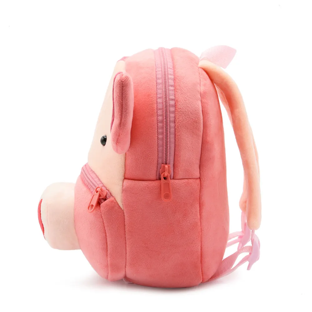 Детский Школьный рюкзак с мультяшным жирафом, мягкий плюшевый материал для маленьких девочек, детские школьные сумки для детского сада, F667