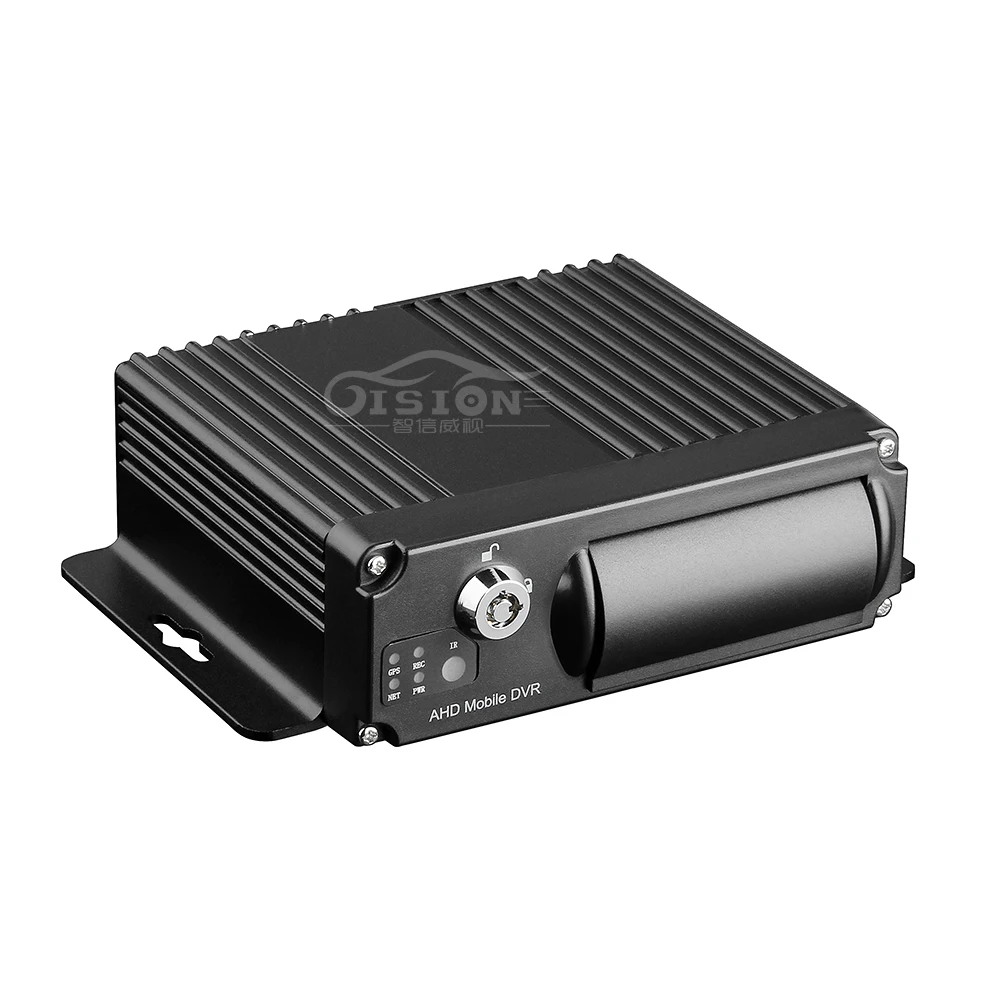 Grabador de vídeo DVR para coche, dispositivo de grabación con Control remoto, SD HD, 4 canales, en tiempo real, para autobús, camión, 1080p, H.265, DVR móvil, AHD, MDVR/cámara de salpicadero