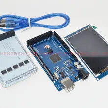 3," TFT LCD сенсорный+ TFT 3,2 дюймовый экран+ Мега 2560 R3 с usb кабелем для Arduino комплект