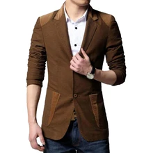 Мужской Хлопковый Повседневный модный Блейзер, куртка, новые корейские облегающие пальто, Лидер продаж, весенне-осенняя верхняя одежда