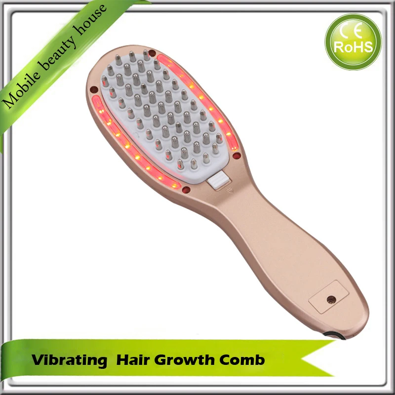 Electric Negative Positive Ion Hair Growth Massager Vibrator Comb For Scalp Follicle Stimulator Hair Loss Treatment