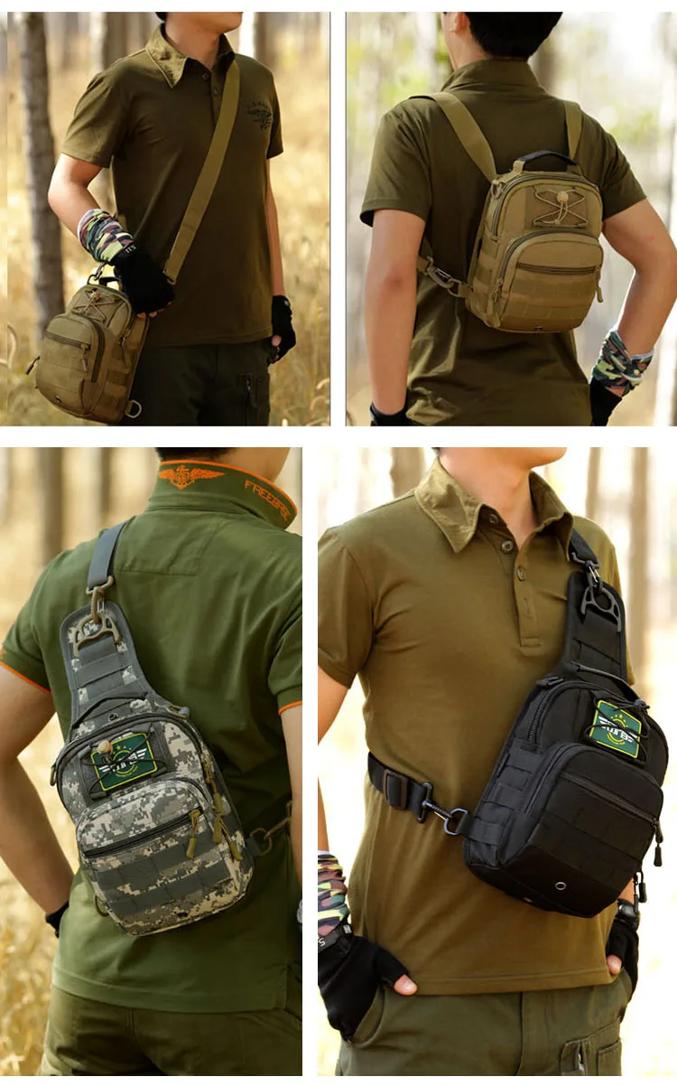 Тактическая Сумка Molle для рыбалки, походные рюкзаки, охотничьи сумки, спортивный нагрудный рюкзак на плечо, военный армейский рюкзак Mochila Tas XA598WA