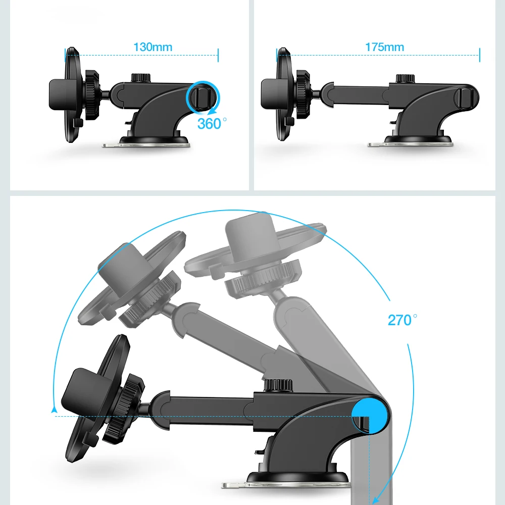RAXFLY Auto Telefon Halter Für iPhone 11 Pro Max 360 Rotation Saugnapf Navigation Sauger Dashboard