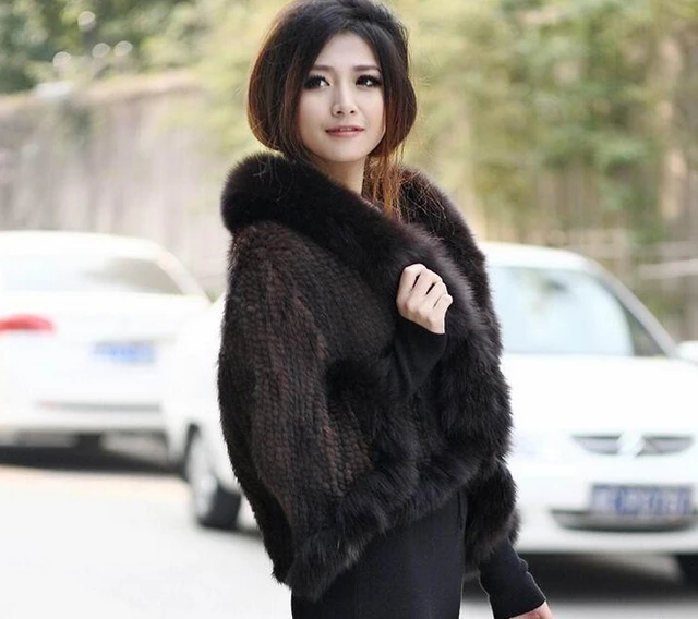 Cheap New arrival winter 2015 fashion branded Genuine mink fur Cape vest for women Plus size natural mink fur vest 