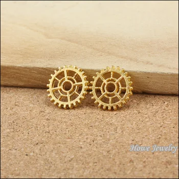

150PCS chram Steampunk gear Pendant gold color plated Zinc Alloy Fit Bracelet Necklace DIY Metal Jewelry Findings 60013