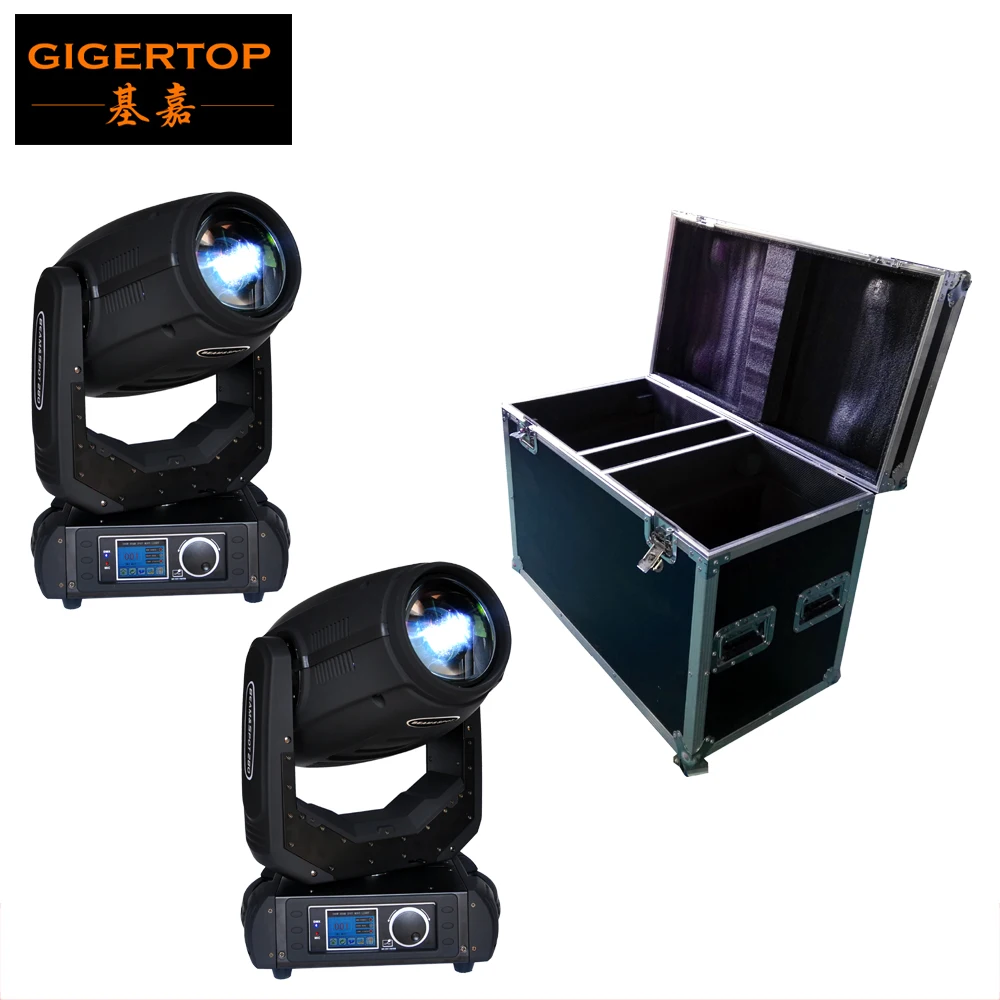 

Discount Price 2IN1 Road Case Pack 280W OS-RAM Moving Head Light Party 16/24 DMX512 Channel Amazing Dot Matrix Four Tact Switch