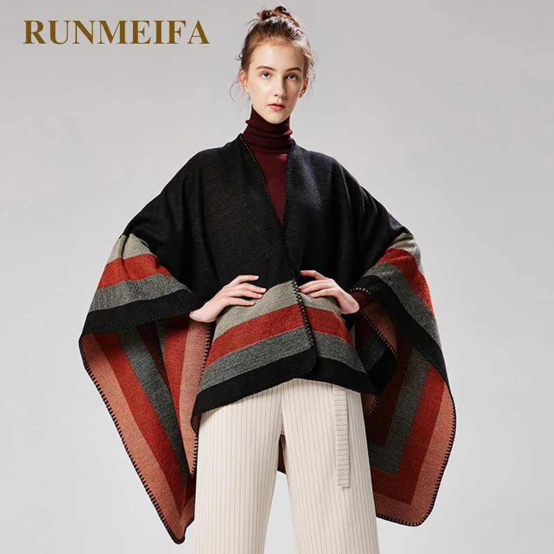 

New design 50%ACRYLIC and 50%POLYESTER foulard femme Autumn / Winter warm fashion Scarf shawl poncho 130*150CM tippet shawl