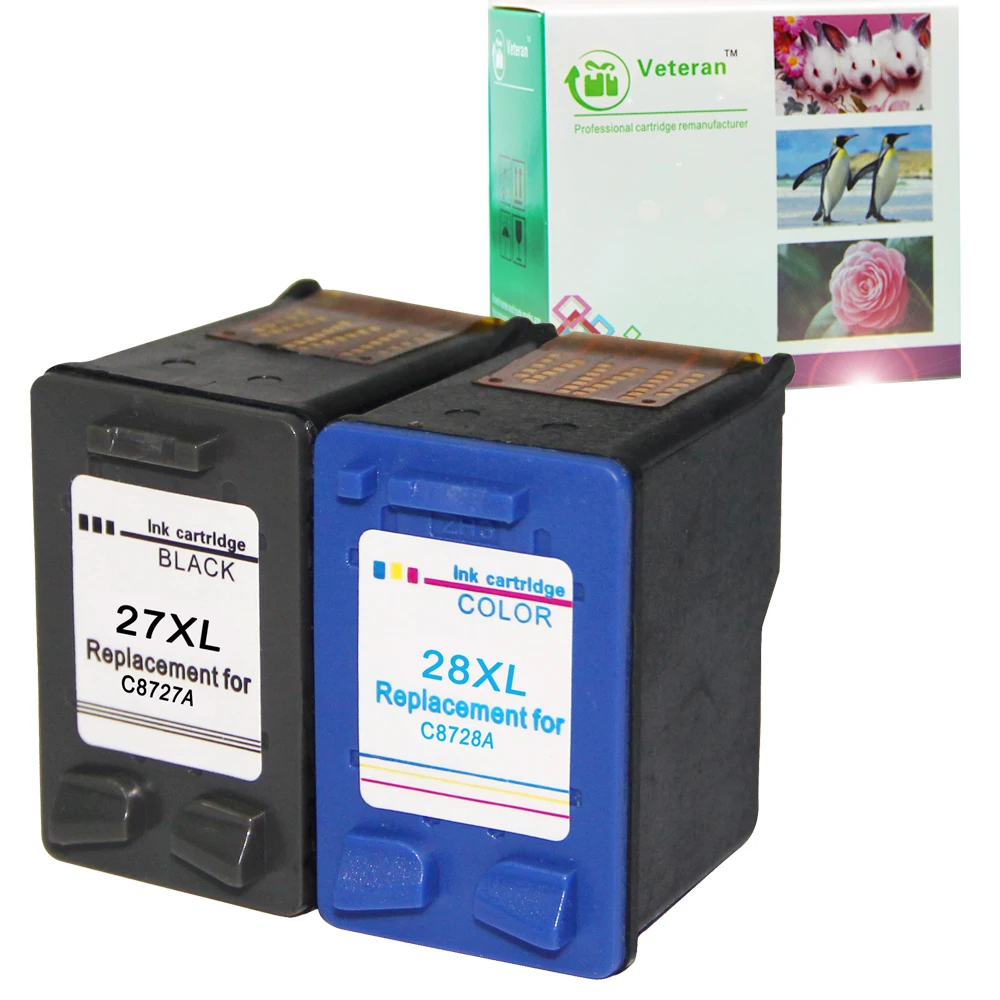 Картридж Veteran 27XL 28XL для принтера hp 27 28 чернильный картридж hp27 hp28 Deskjet 3320 3325 3420 3535 3550