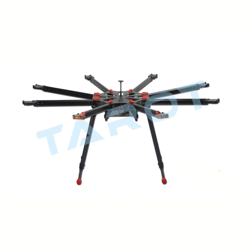 Tarot TL8X000 X8 Octocopter из углеродного волокна 8 Набор осей комплект Азм с электрическими выдвижными посадочные полозковые шасси и складной рычаг для