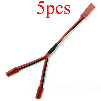 

5PCS 20AWG 10cm 2 in 1 Power Cable JST Y Shape Wire Connection Line Cord for RC Drone Aircraft Airplane Spare Parts