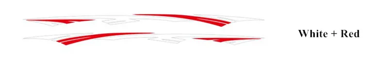 1 Набор, автомобильные наклейки на талию для KIA Sorento 2010-, внедорожные спортивные полосы, наклейки, автомобильные аксессуары для тела, водонепроницаемые наклейки - Название цвета: White-Red
