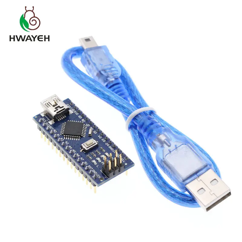 Nano V3.0 ATmega328P контроллер совместимый для arduino nano CH340 USB драйвер с кабелем NANO 3,0