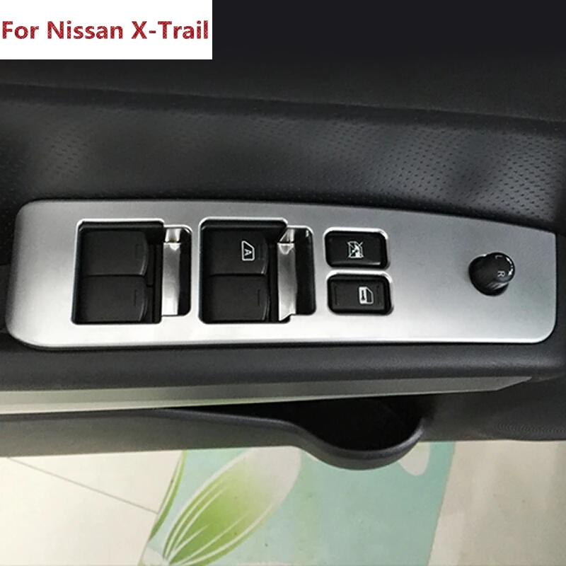 Стеклянная крышка переключателя для Nissan X Trail T31 отделка двери окна декоративная