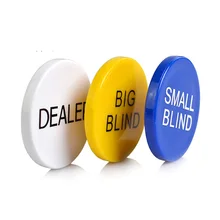 3 шт./набор, фишки для покера, высокое качество, игровые фишки для банкиров, фишки для покера, 5 см* 5 см, желтый/синий/белый, большие, Слепые, маленькие, Слепые, набор для дилеров