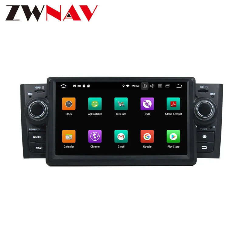Best 4+32G Android 8.0 Car CD DVD Stereo Head unit For Fiat LINEA 2007-2013 car multimedia player Auto radio GPS Navigation BT Wifi 10