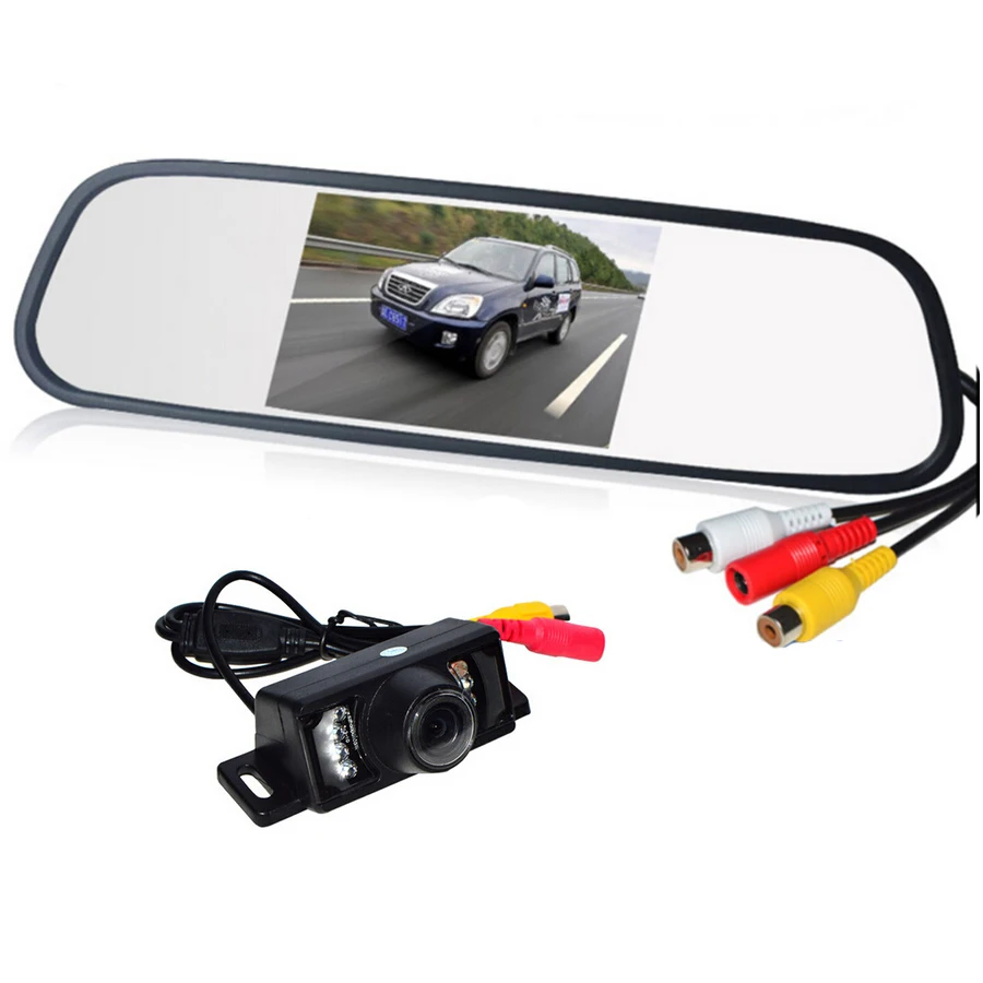 Parking Assistance System, IR Night Vision Car Rear View Camera With 4.