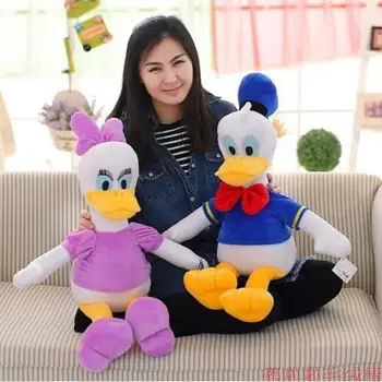 

2pcs/lot 30cm Stuffed Dolls Donald Duck &Daisy Duck Soft Kids Gift Plush Stuffed Toys High Quality for Gift