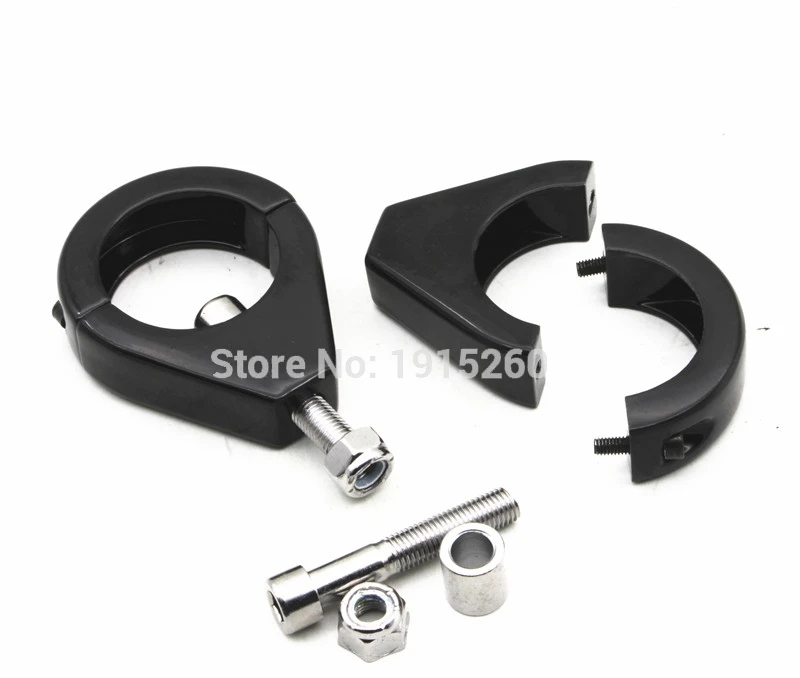 Universal Aluminum Motorcycle 39mm/41mm Fork Turn Lights Relocation Fork Mount Clamps Brackets