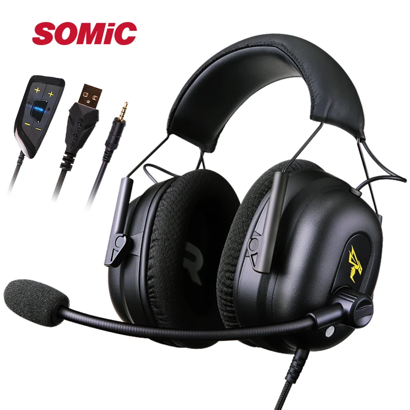 Игровая Гарнитура SOMIC G936N гарнитура USB 7 1 с Виртуальным окружающим звучанием