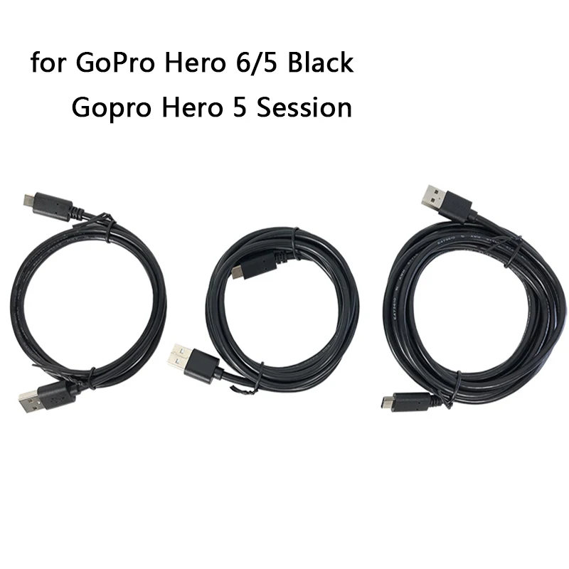 Для экшн-Камеры Gopro Hero 8/7/6/5 Быстрая Беспроводная зарядка USB Hero5 сессии кабель USB type-c для синхронизации данных USB кабель для передачи данных, экшн-камеры Go Pro пульт дистанционного управления для спортивной Камера аксессуары