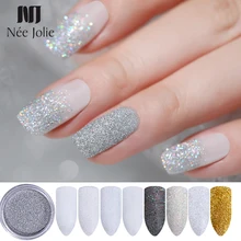 1 коробка Сияющий голографический блестящий порошок 1 г зеркальный эффект перламутровый блеск Пыль порошок маникюр Дизайн ногтей украшение