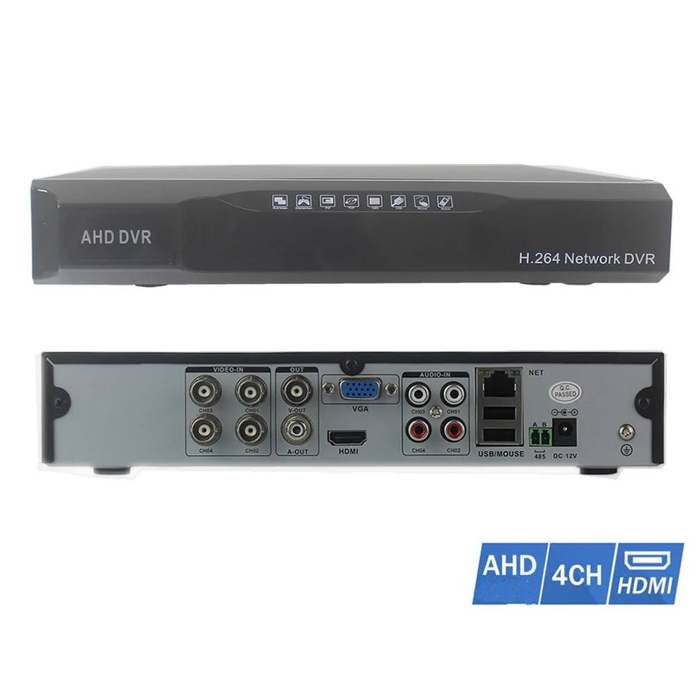 

4ch DVR With HDMI 4CH D1 H.264 P2P Motion Detect 4CH Audio Suppot Remote Review PTZ iPhone Android For CCTV Camera Motion Detect