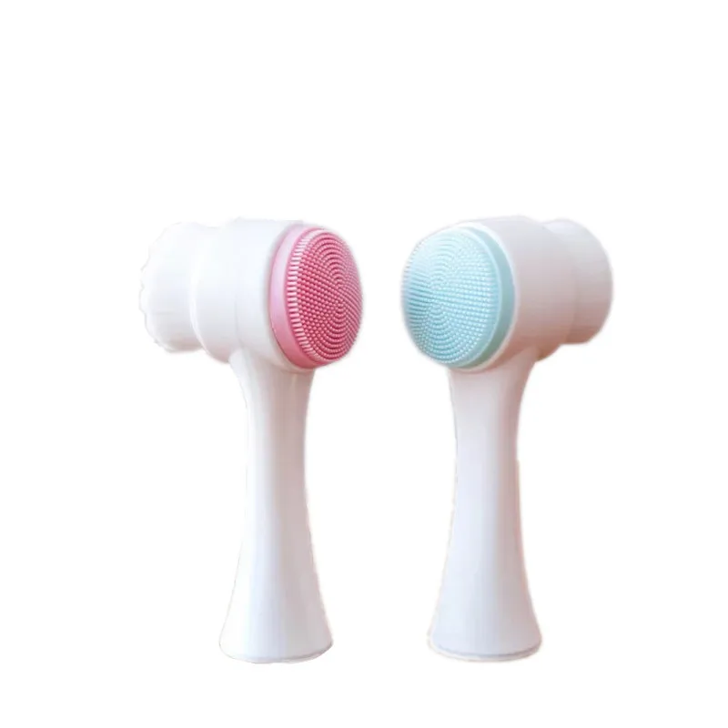 

Silicone Double-Sided Soft Hair Wash Brush Manual Cleansing Brush Cleansing Pore Cleaning Tool